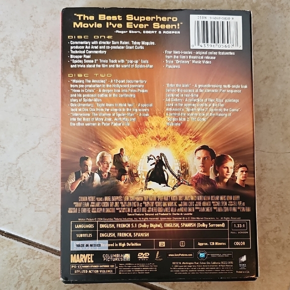 Spiderman Red and Yellow DVD Case - Picture 2 of 2